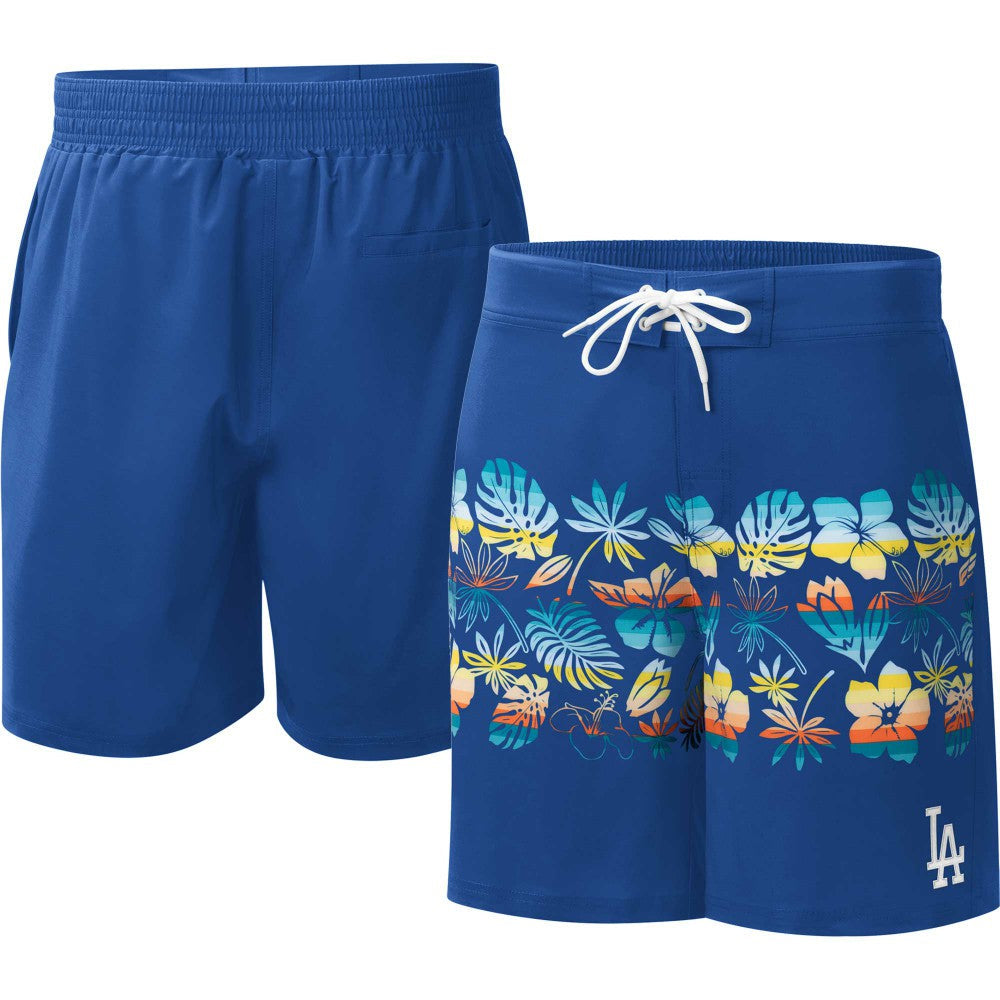 Los Angeles Dodgers G-III Sports by Carl Banks Breeze Volley Swim Shorts - Royal