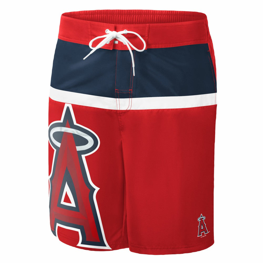 Los Angeles Angels G-III Sports by Carl Banks Sea Wind Swim Shorts - Red