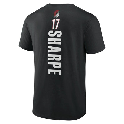 Shaedon Sharpe Portland Trail Blazers Playmaker Team Name & Number T-Shirt - Black sale