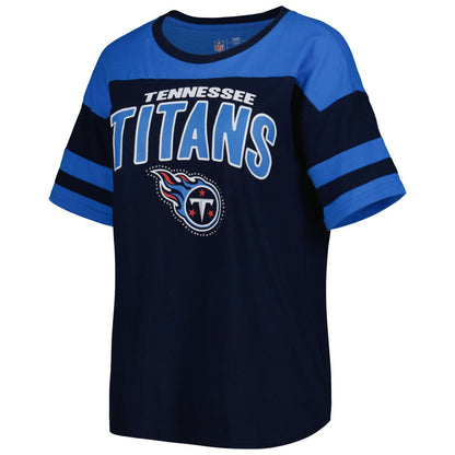 Tennessee Titans G-III 4Her by Carl Banks Women's Play the Ball T-Shirt - Navy/Light Blue online