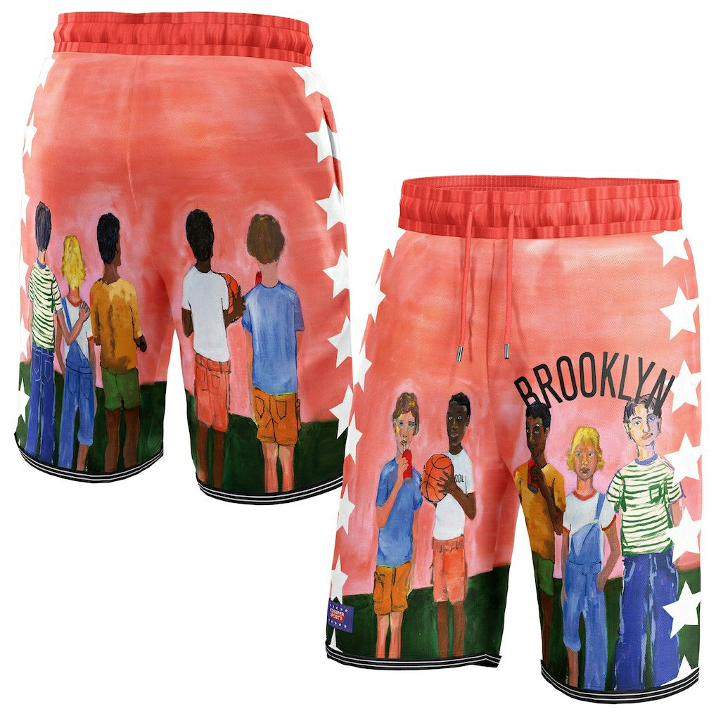 Brooklyn Nets NBA & KidSuper Studios Unisex Hometown Shorts - Black | Fanatics shop