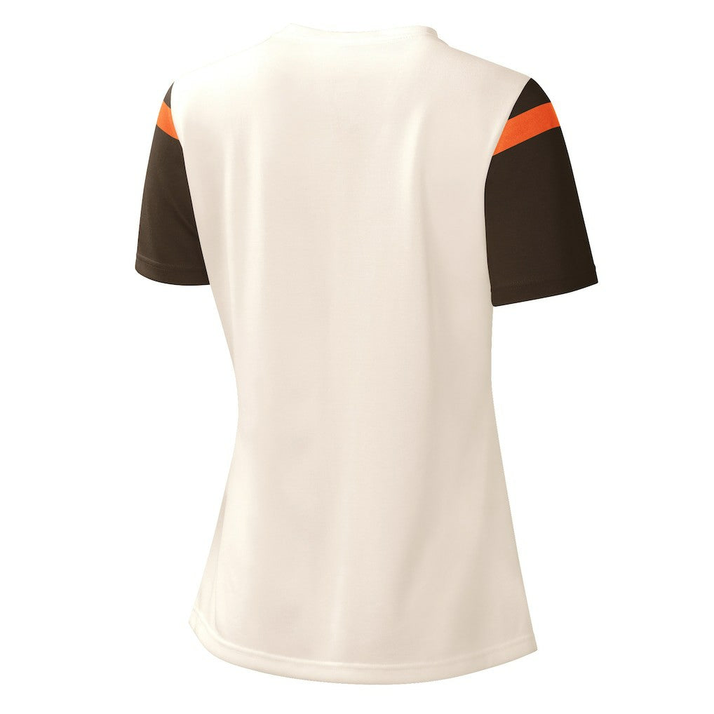 Cleveland Browns Starter Women's Kick Start V-Neck T-Shirt - Cream discount