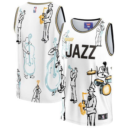 Utah Jazz NBA & KidSuper Studios Unisex Hometown Jersey - White | Fanatics for sale