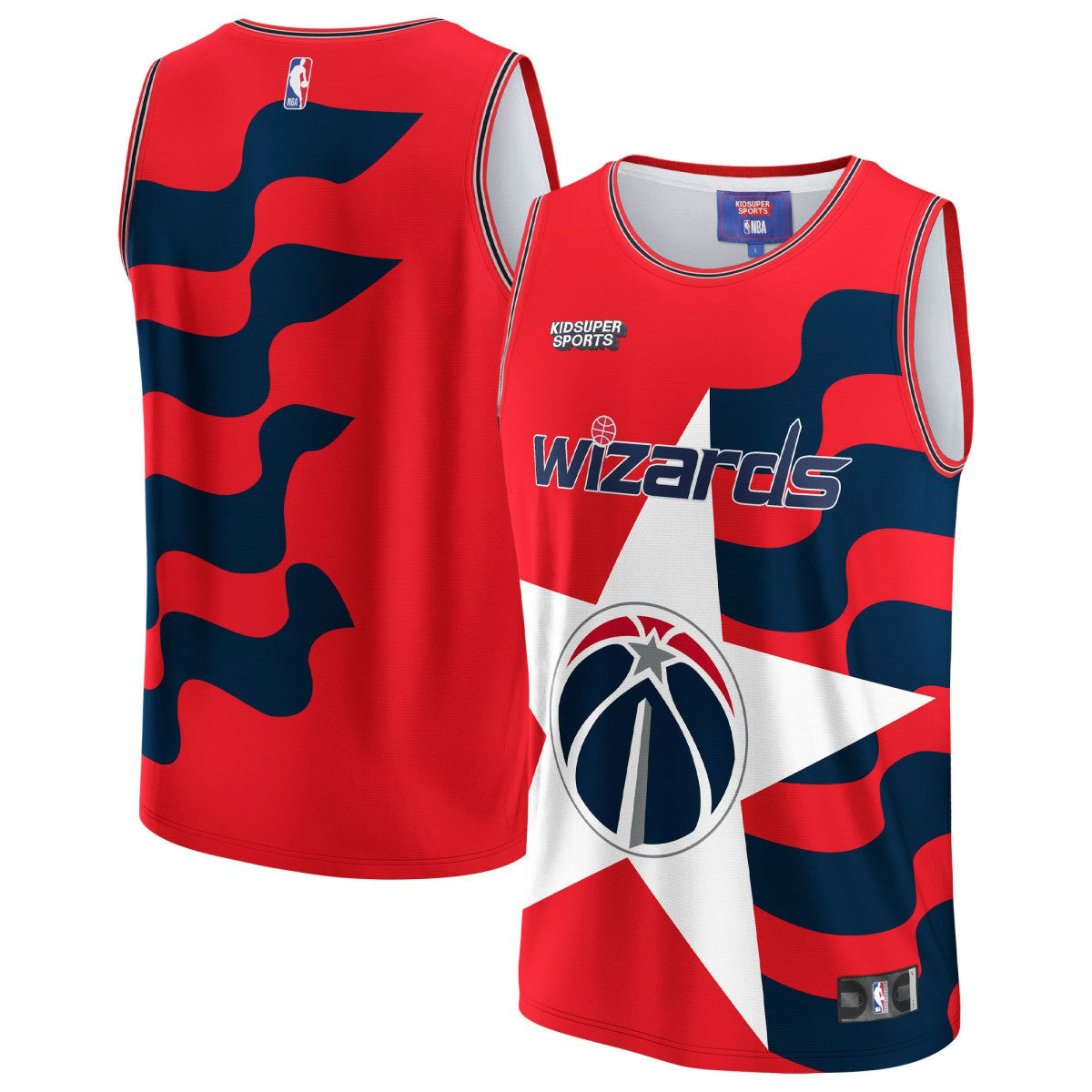 Washington Wizards NBA & KidSuper Studios Unisex Hometown Jersey - Red | Fanatics online