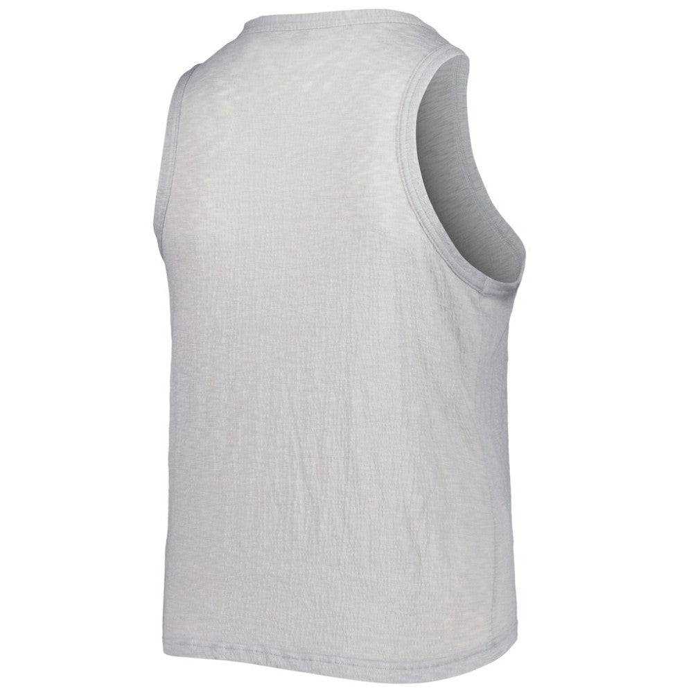 San Francisco Giants Soft as a Grape Women's Plus Size High Neck Tri-Blend Tank Top - Gray
