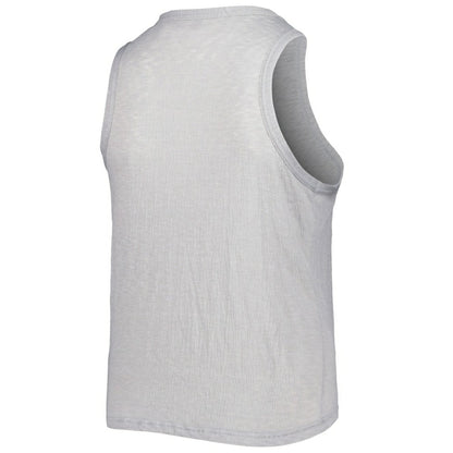 San Francisco Giants Soft as a Grape Women's Plus Size High Neck Tri-Blend Tank Top - Gray