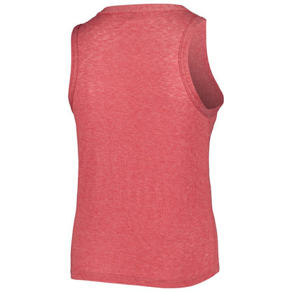 St. Louis Cardinals Soft as a Grape Women's Plus Size High Neck Tri-Blend Tank Top - Red