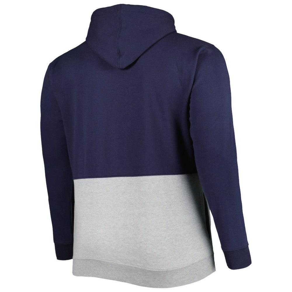 Washington Nationals Big & Tall Fleece Half-Zip Hoodie - Navy/White