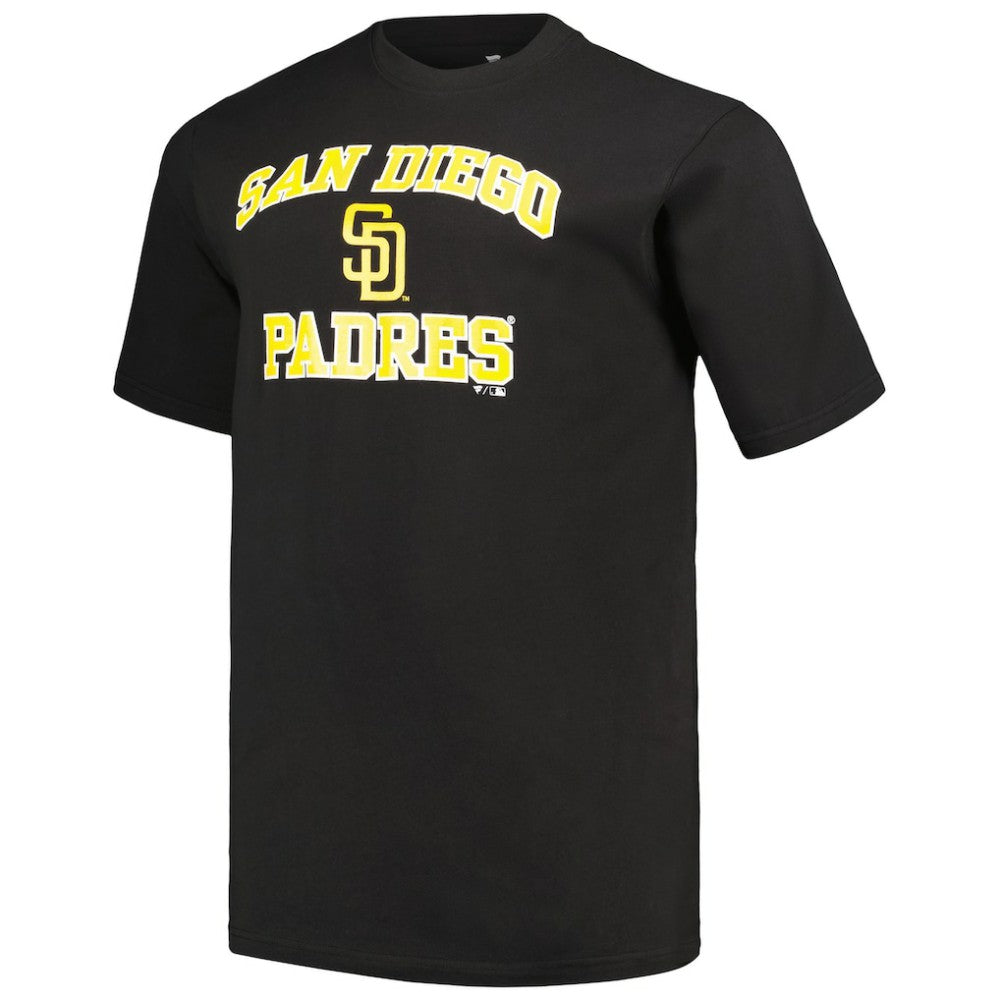 San Diego Padres Profile Big & Tall T-Shirt Combo Pack - Black/Heather Gray