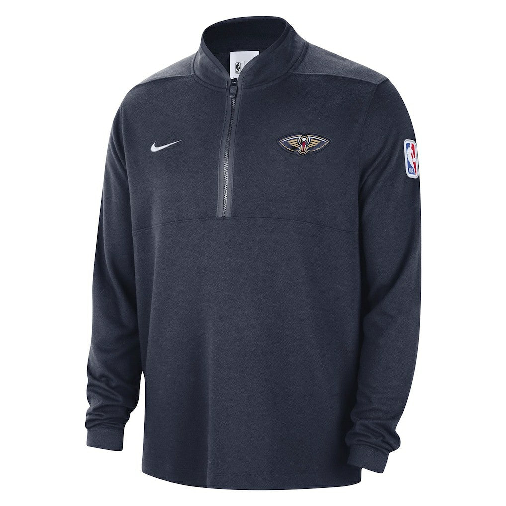 New Orleans Pelicans Authentic Performance Half-Zip Jacket - Navy | Nike cheap