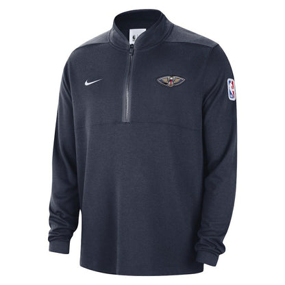 New Orleans Pelicans Authentic Performance Half-Zip Jacket - Navy | Nike cheap