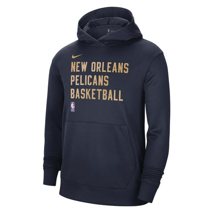 New Orleans Pelicans Unisex 2023/24 Performance Spotlight On-Court Practice Pullover Hoodie - Navy | Nike sale