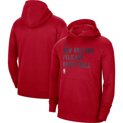 New Orleans Pelicans Unisex 2023/24 Performance Spotlight On-Court Practice Pullover Hoodie - Red | Nike sale