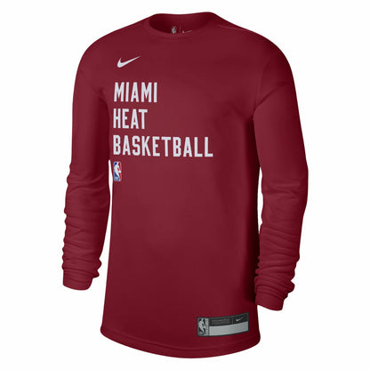 Miami Heat Unisex 2023/24 Legend On-Court Practice Long Sleeve T-Shirt - Red | Nike online