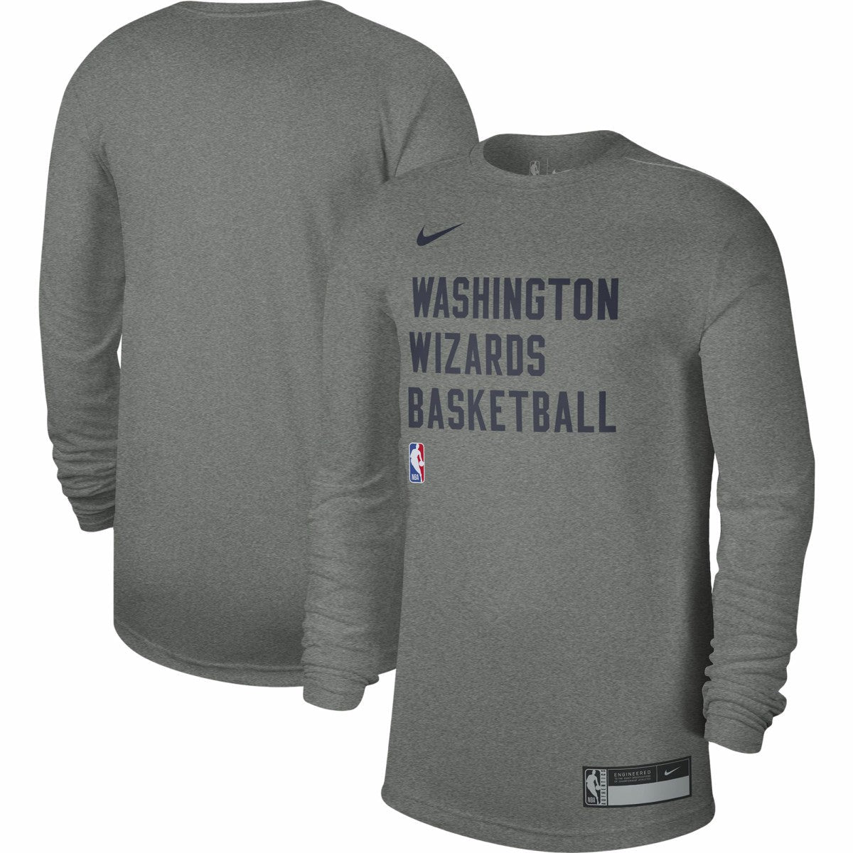 Washington Wizards Unisex 2023/24 Legend On-Court Practice Long Sleeve T-Shirt - Heather Gray | Nike shop