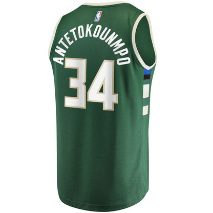 Giannis Antetokounmpo Milwaukee Bucks Big & Tall Fast Break Player Jersey - Hunter Green - Icon Edition | Fanatics online