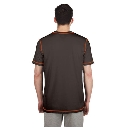 Cleveland Browns New Era Third Down Puff Print T-Shirt - Brown outlet