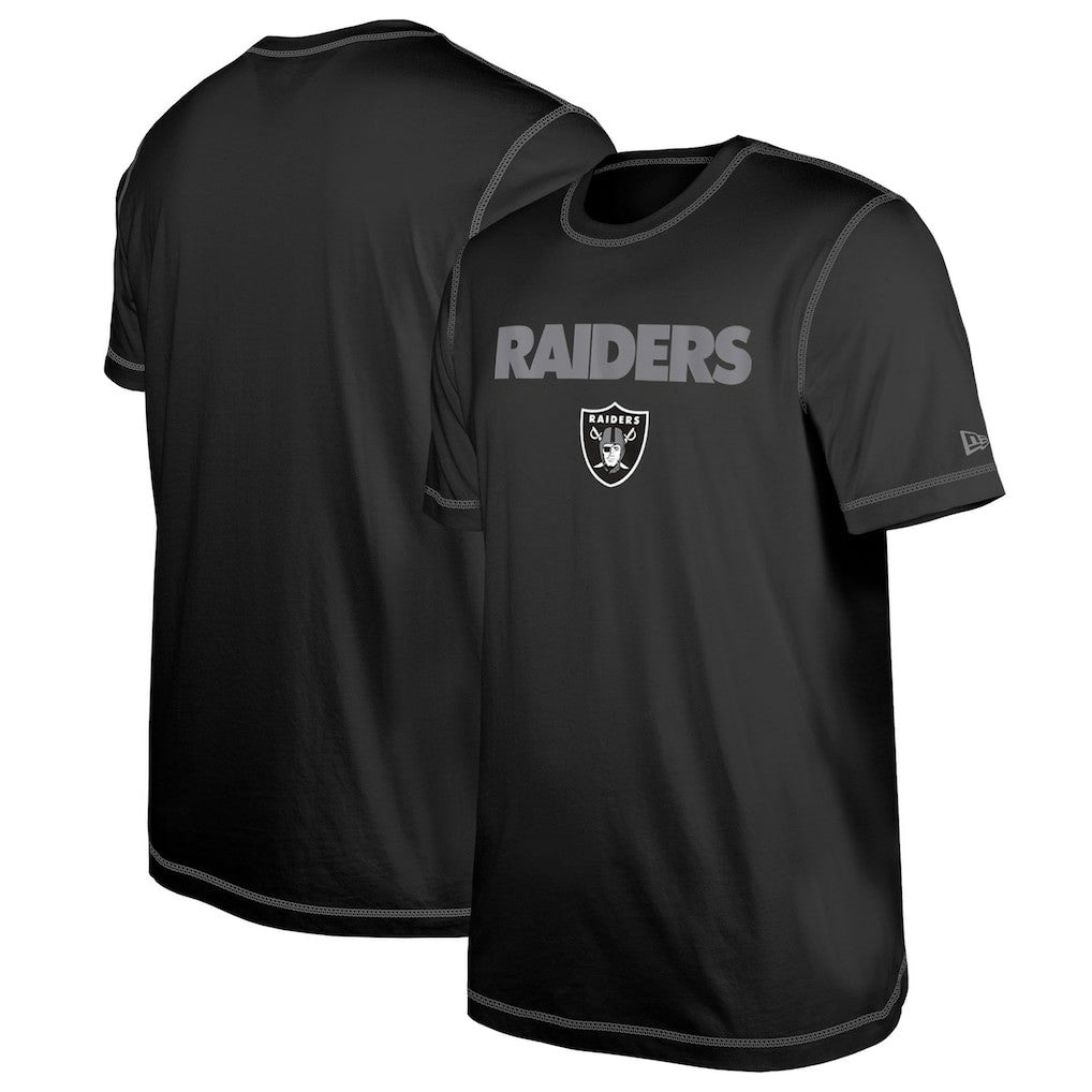 Las Vegas Raiders New Era Third Down Puff Print T-Shirt - Black for sale