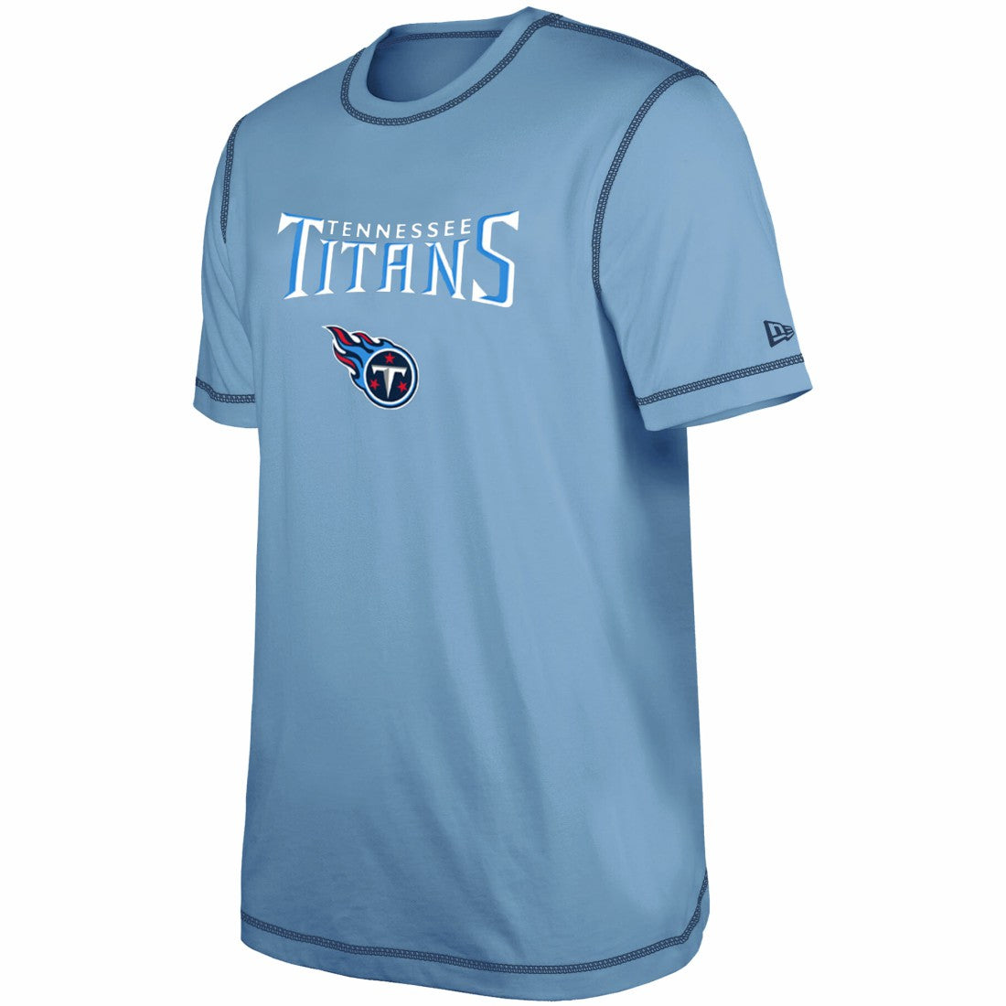 Tennessee Titans New Era Third Down Puff Print T-Shirt - Light Blue outlet