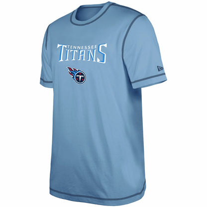 Tennessee Titans New Era Third Down Puff Print T-Shirt - Light Blue outlet