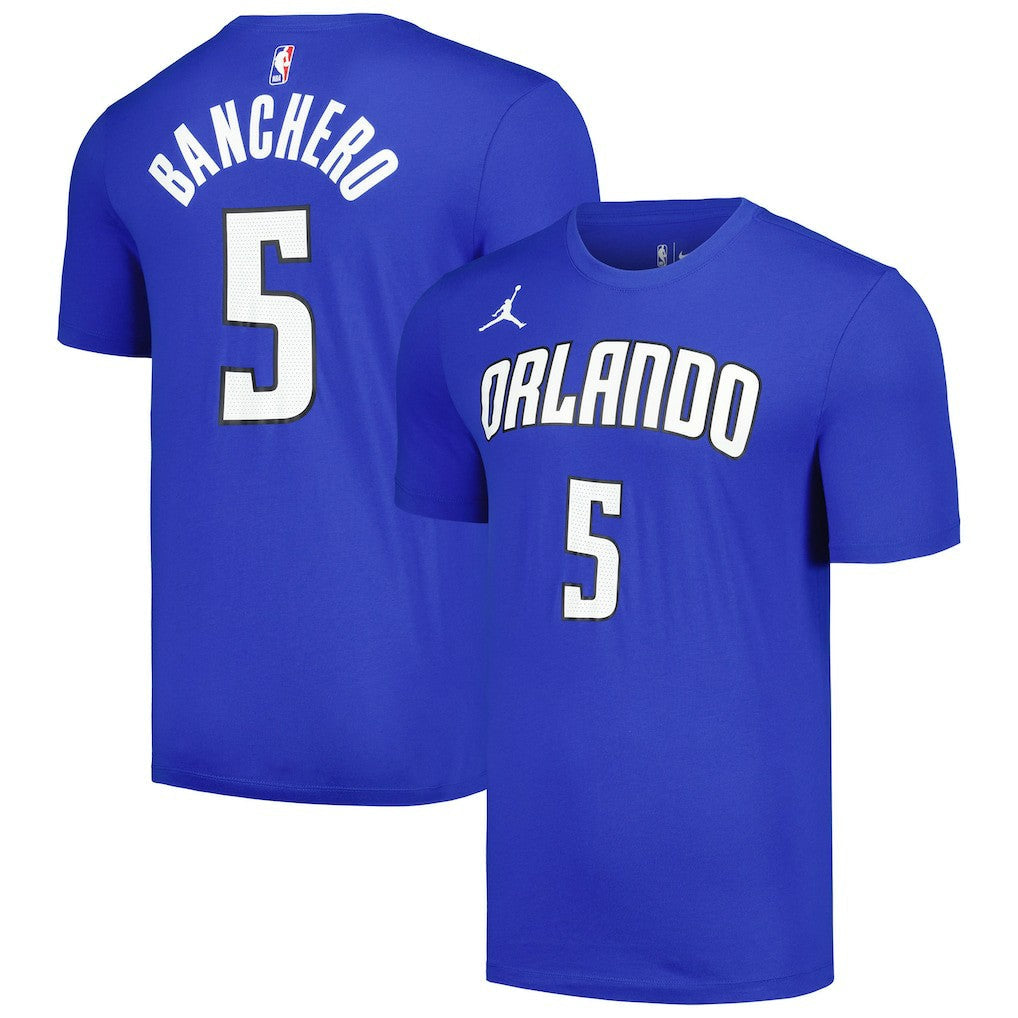Paolo Banchero Orlando Magic Jordan Brand 2022/23 Statement Edition Name & Number T-Shirt - Blue discount
