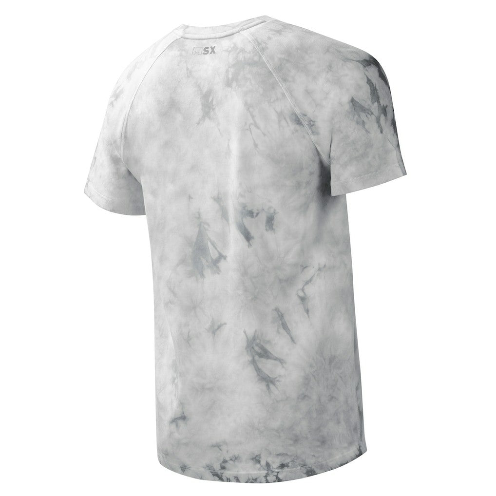 Las Vegas Raiders MSX by Michael Strahan Resolution Tie-Dye Raglan T-Shirt - Gray sale