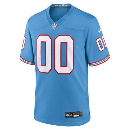 Tennessee Titans Oilers Throwback Custom Game Jersey - Light Blue | Nike discount