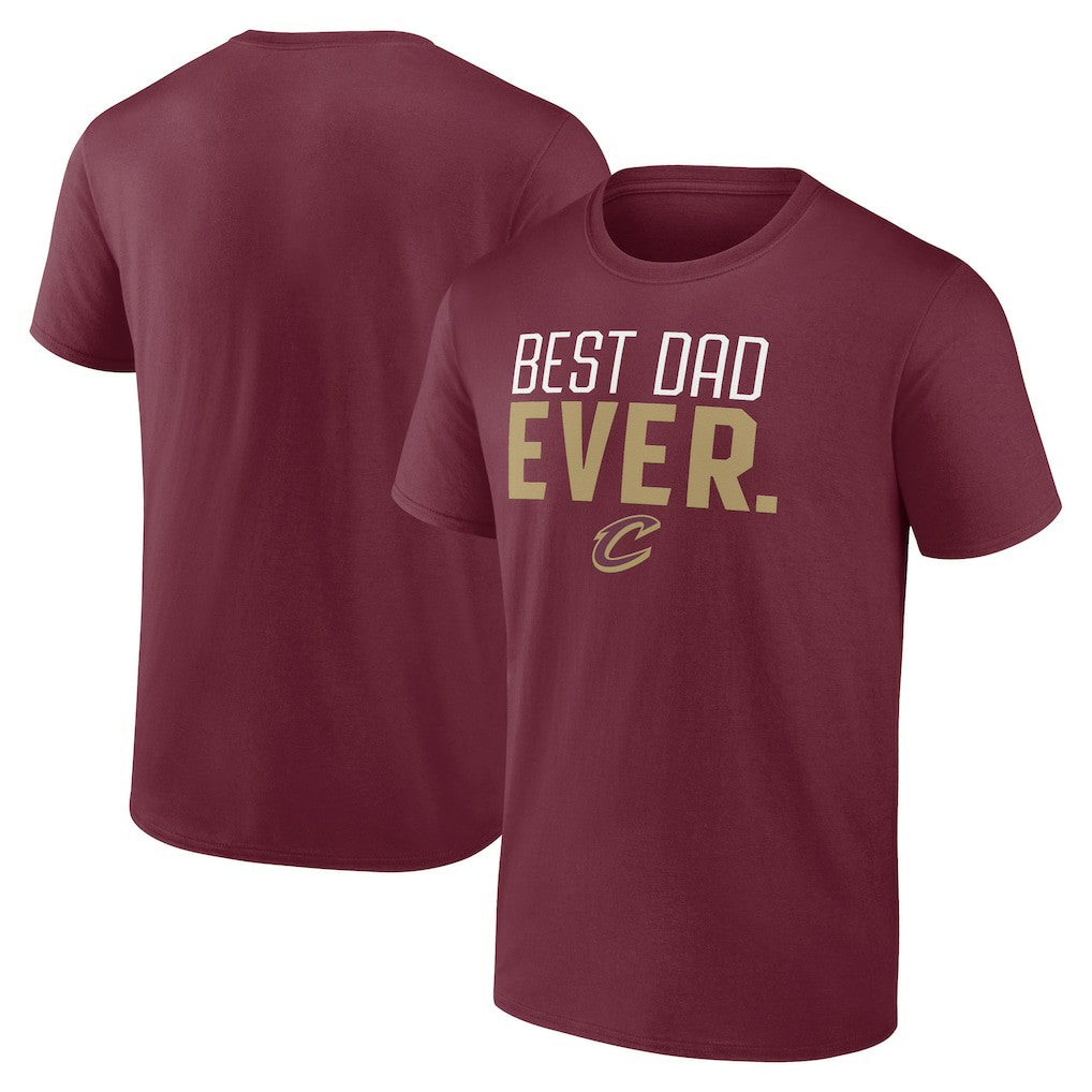 Cleveland Cavaliers Best Dad Ever Logo T-Shirt sale - Wine online
