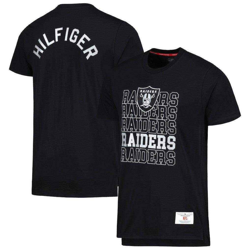 Las Vegas Raiders Tommy Hilfiger Liam T-Shirt - Black outlet