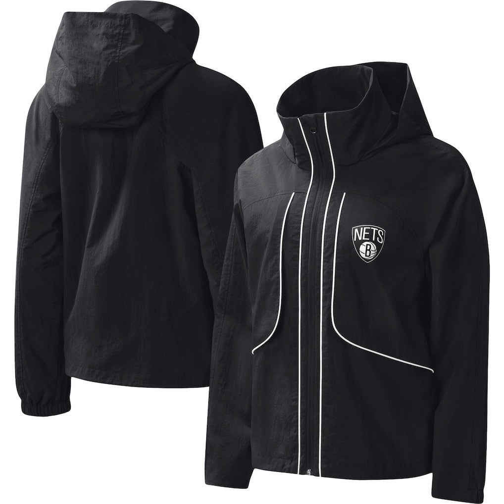 Brooklyn Nets G-III 4Her by Carl Banks Women's Last Shot Full-Zip Hoodie - Black cheap