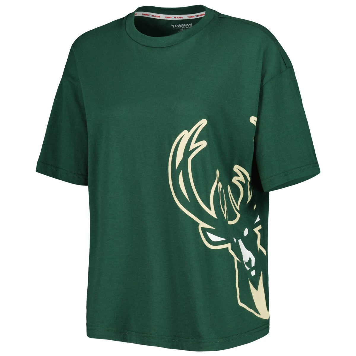 Milwaukee Bucks Tommy Jeans Women's Bianca T-Shirt - Hunter Green shop