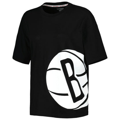 Brooklyn Nets Tommy Jeans Women's Bianca T-Shirt - Black for sale