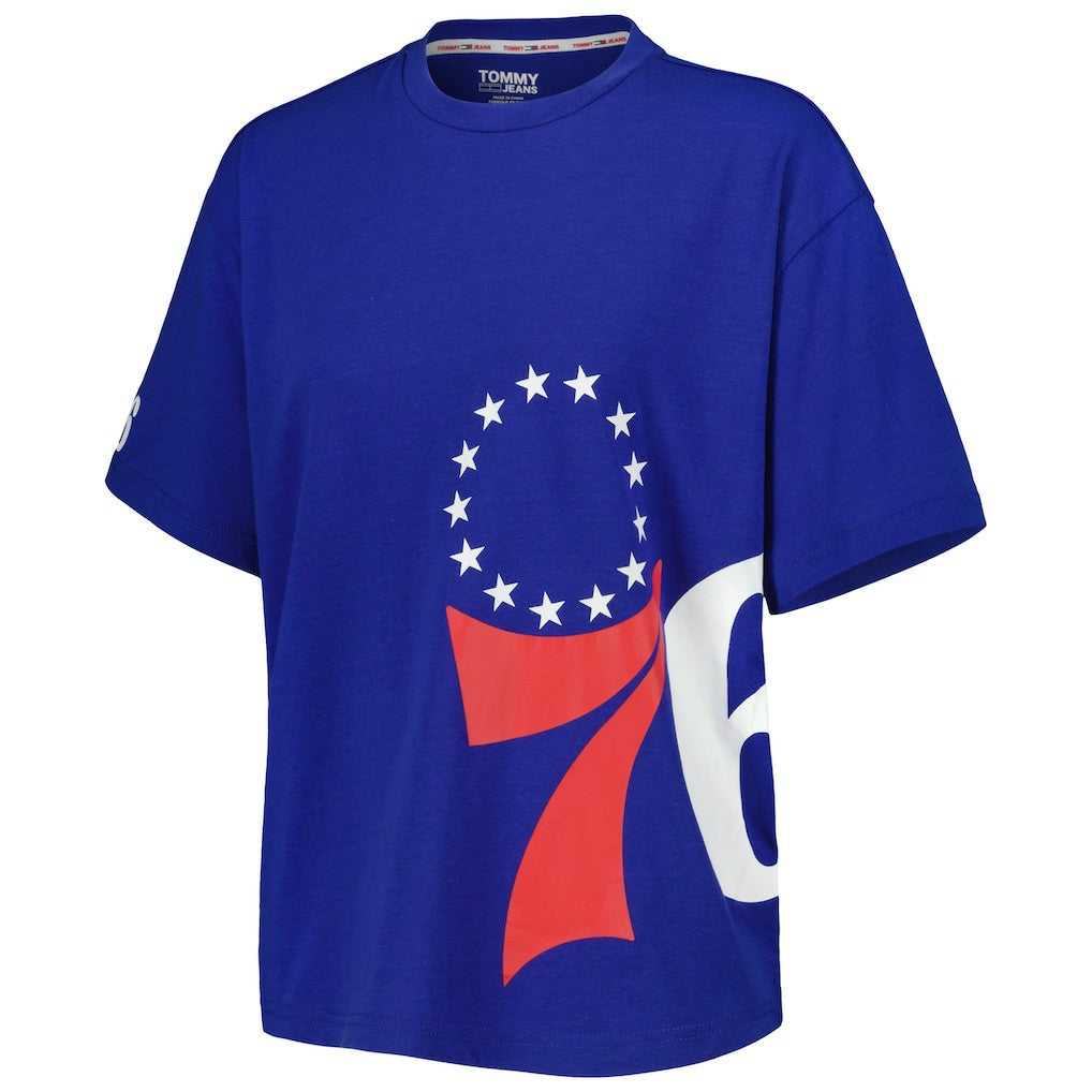 Philadelphia 76ers Tommy Jeans Women's Bianca T-Shirt - Royal outlet
