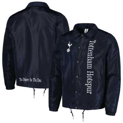 Tottenham Hotspur Coaches Full-Snap Jacket - Navy shop