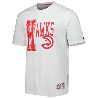 Atlanta Hawks Tommy Jeans Mel Varsity T-Shirt - White sale