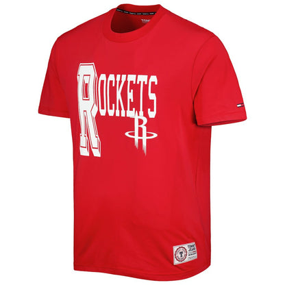 Houston Rockets Tommy Jeans Mel Varsity T-Shirt - Red cheap