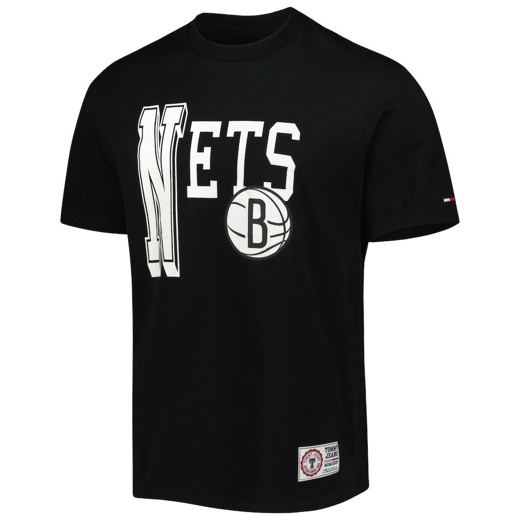 Brooklyn Nets Tommy Jeans Mel Varsity T-Shirt - Black online