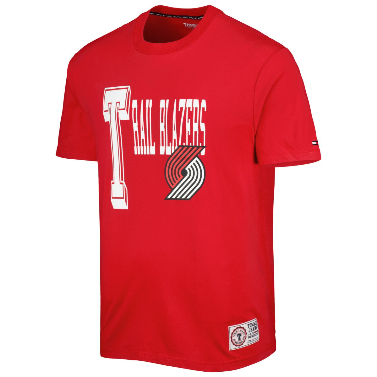 Portland Trail Blazers Tommy Jeans Mel Varsity T-Shirt - Red for sale