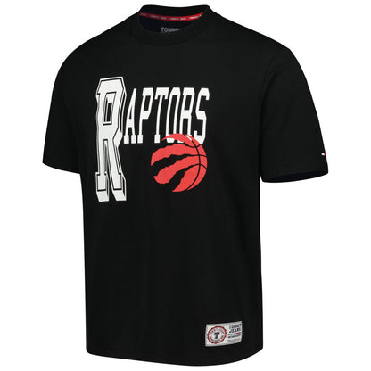 Toronto Raptors Tommy Jeans Mel Varsity T-Shirt - Black shop