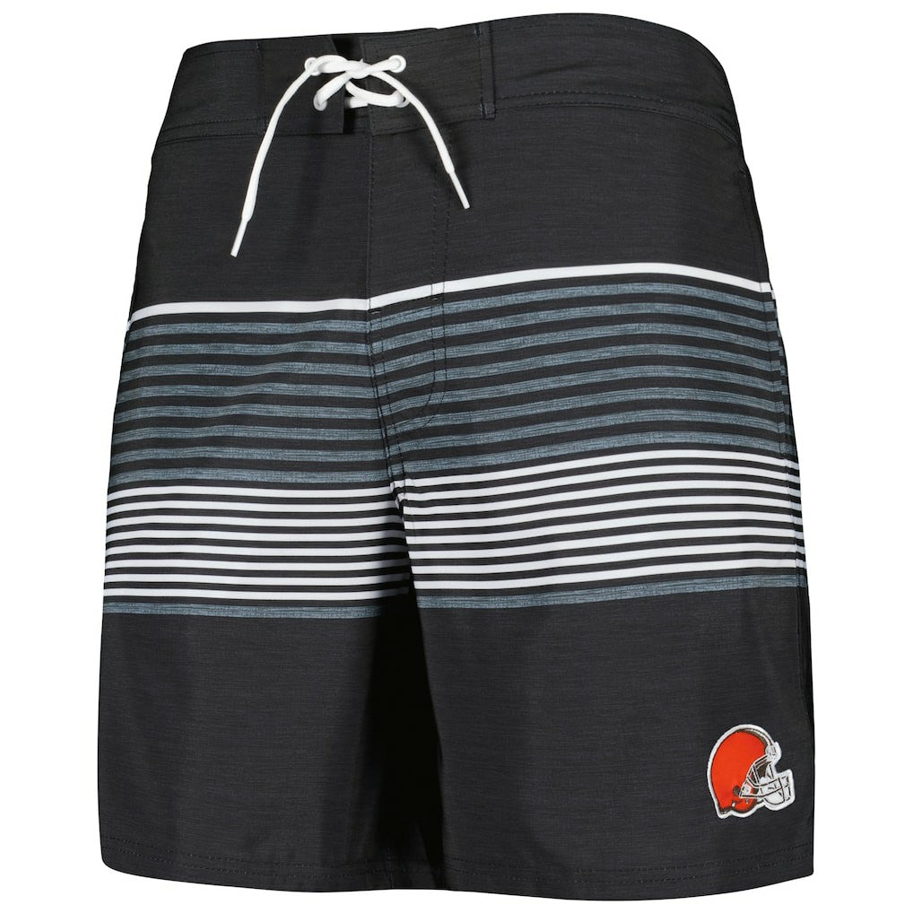 Cleveland Browns G-III Sports by Carl Banks Coastline Volley Swim Shorts - Black for sale