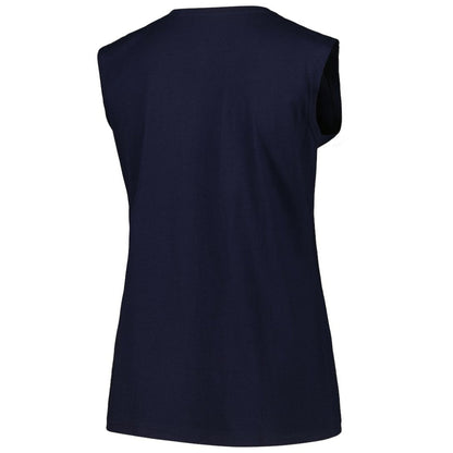 Boston Red Sox Profile Women's Plus Size Tank Top - Navy