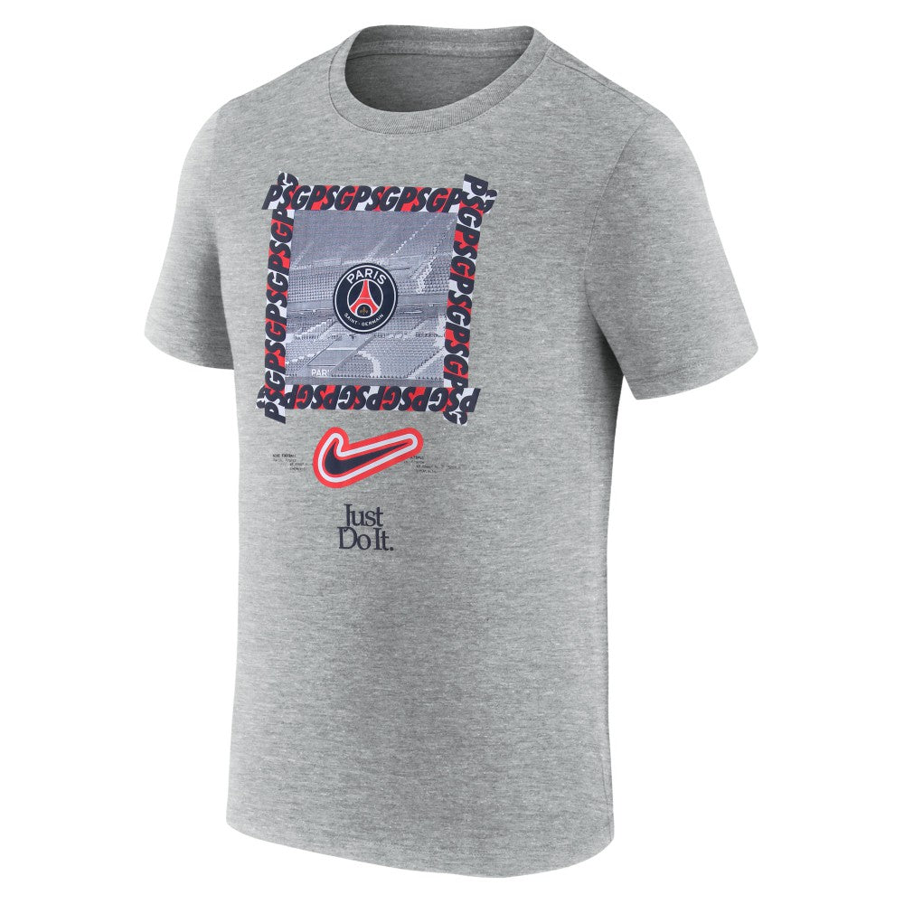 Paris Saint-Germain DNA T-Shirt - Heather Gray | Nike for sale