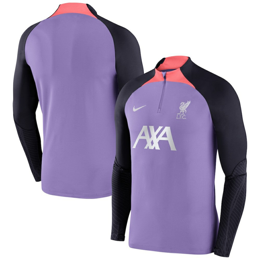 Liverpool Strike Drill 2023/24 Performance Quarter-Zip Long Sleeve Top - Purple | Nike on sale
