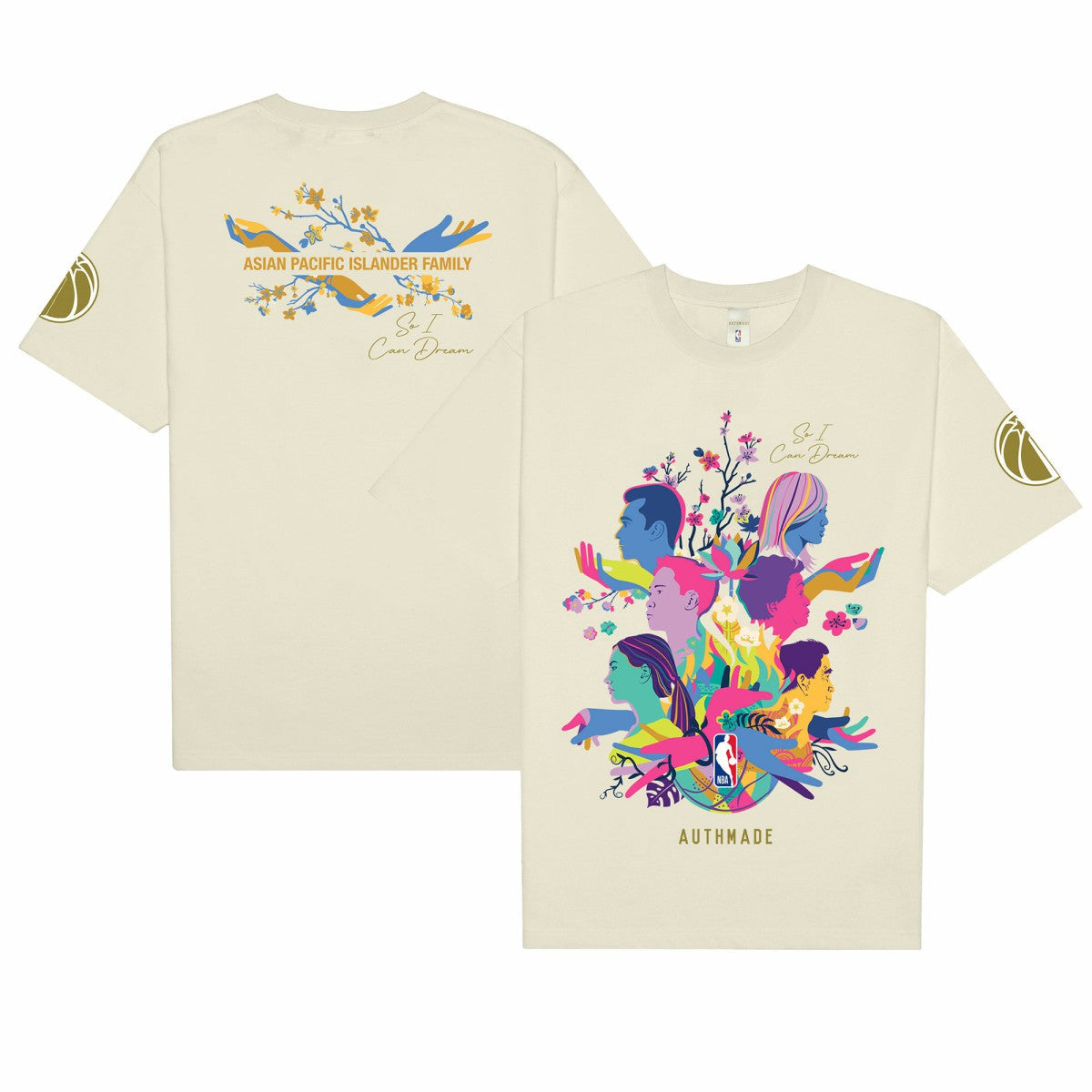 Washington Wizards AUTHMADE x NBA Unisex AAPI Dreamers T-Shirt - Cream online