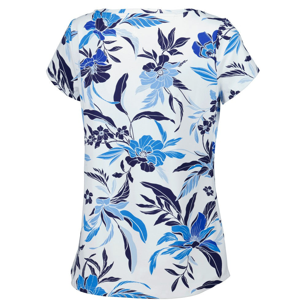 Houston Astros Tommy Bahama Women's Aubrey Romantic Blooms IslandZone T-Shirt - White