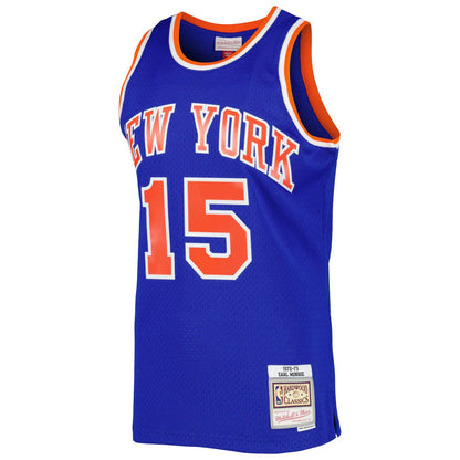 Earl Monroe New York Knicks 1972/73 Hardwood Classics Swingman Jersey - Blue | Mitchell & Ness discount
