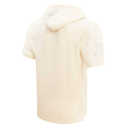 Josh Allen Buffalo Bills Player Name & Number Neutral Short Sleeve Pullover Hoodie - Oatmeal sale