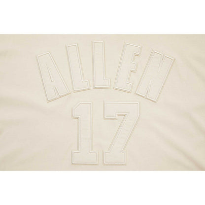 Josh Allen Buffalo Bills Player Name & Number Neutral Short Sleeve Pullover Hoodie - Oatmeal sale