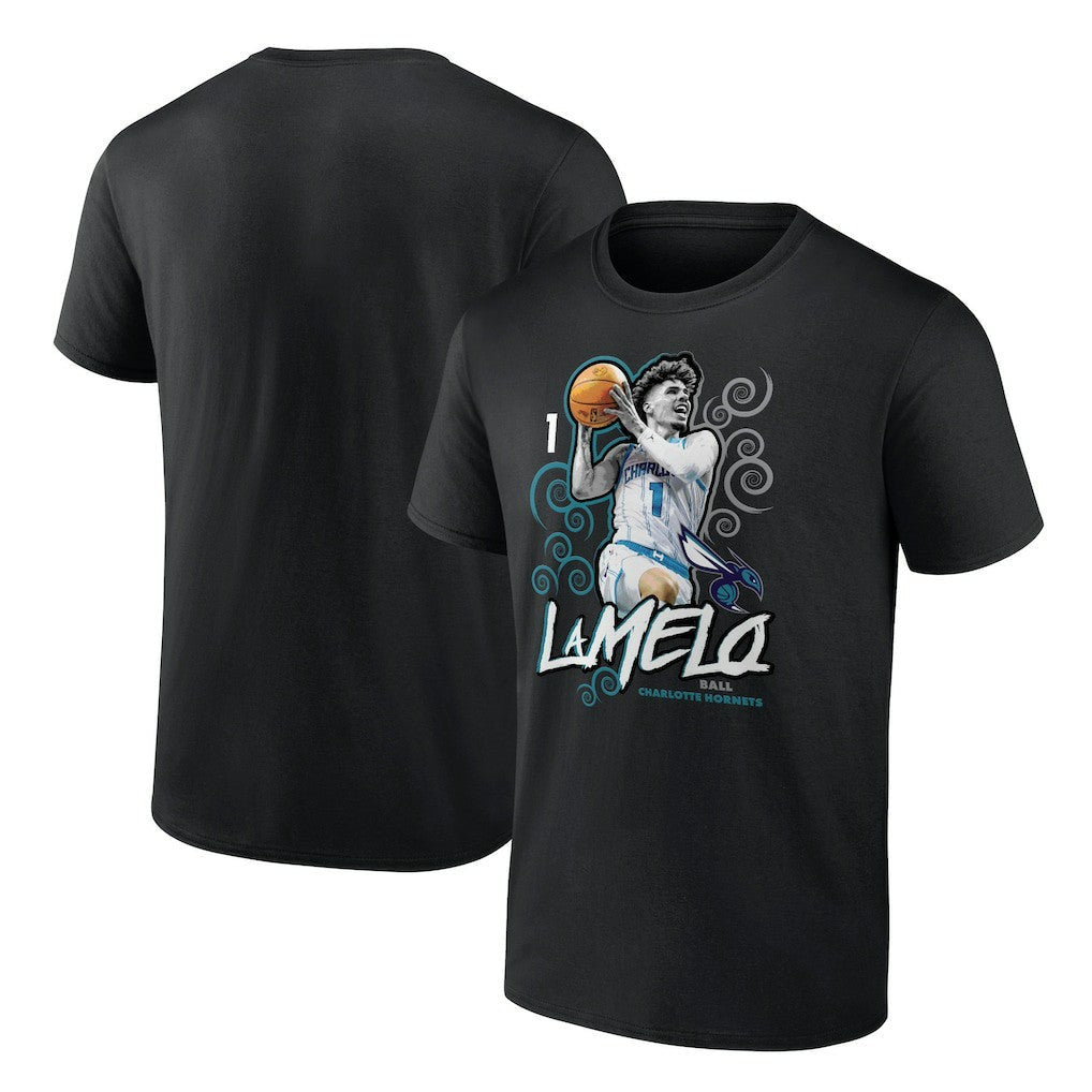 LaMelo Ball Charlotte Hornets Player Name & Number Competitor T-Shirt - Black cheap