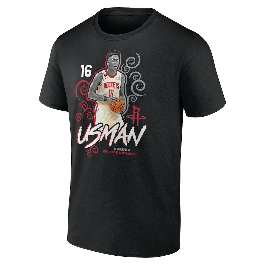 Usman Garuba Houston Rockets Player Name & Number Competitor T-Shirt - Black online